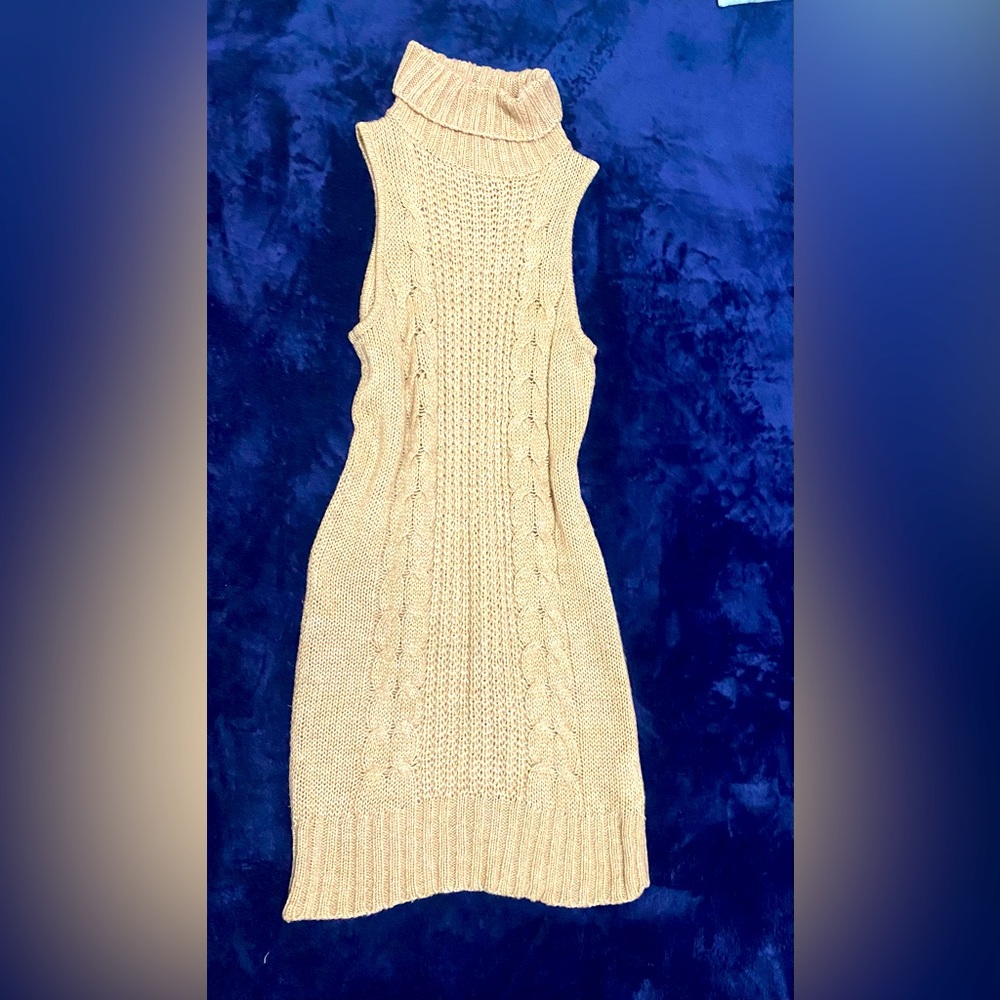 Sleeveless Turtleneck dress.